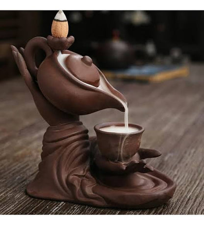 Sejura™ Siyah Zarif El Geri Akış Tütsülük