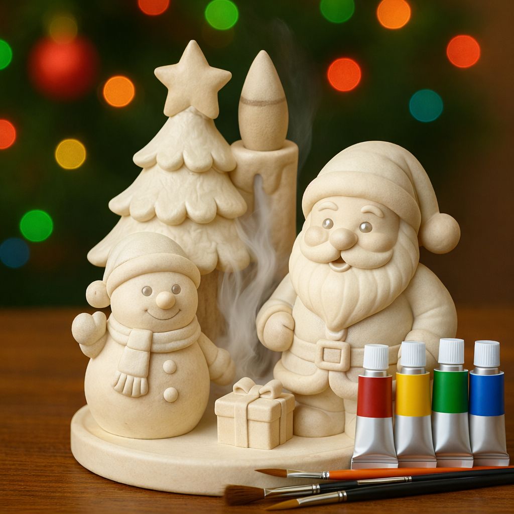 Yılbaşı Seti Tütsülük – ( Kardan Adam, Yılbaşı Ağacı & Noel Baba )