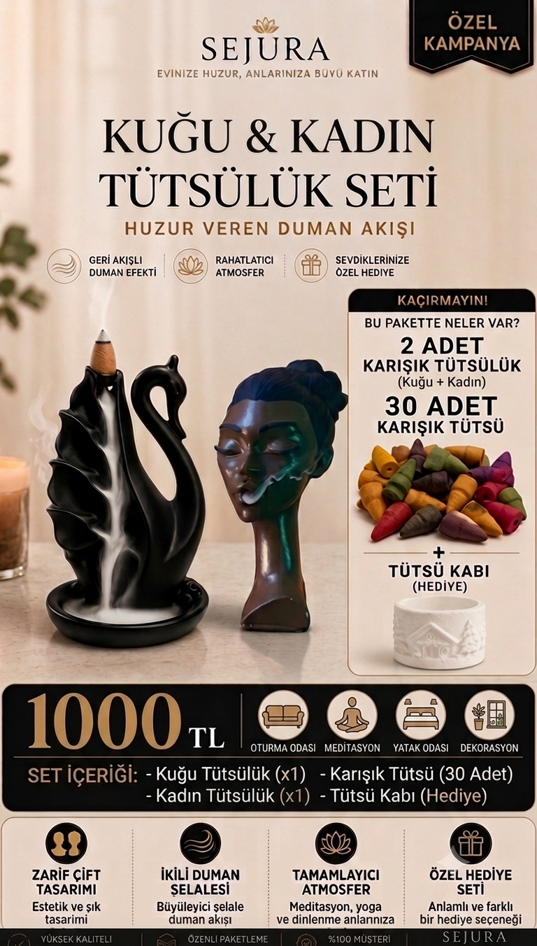 Sejura™ 2026 Kuğu & Kadın Tütsülük Kampanya Paketi