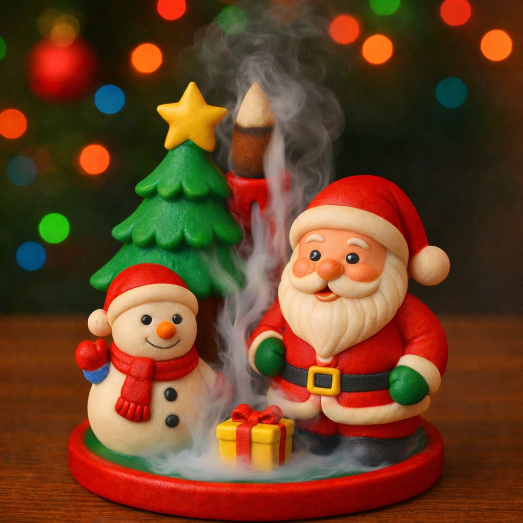 Yılbaşı Seti Tütsülük – ( Kardan Adam, Yılbaşı Ağacı & Noel Baba )