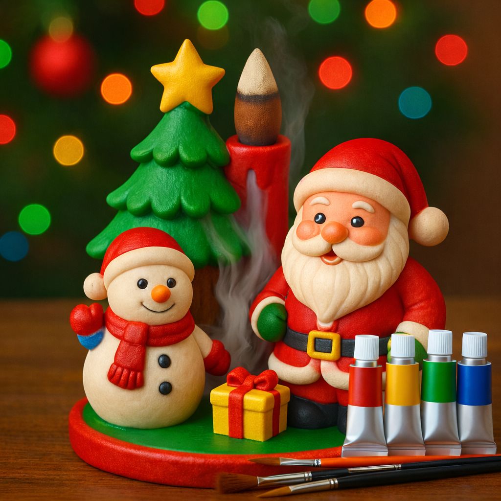 Yılbaşı Seti Tütsülük – ( Kardan Adam, Yılbaşı Ağacı & Noel Baba )